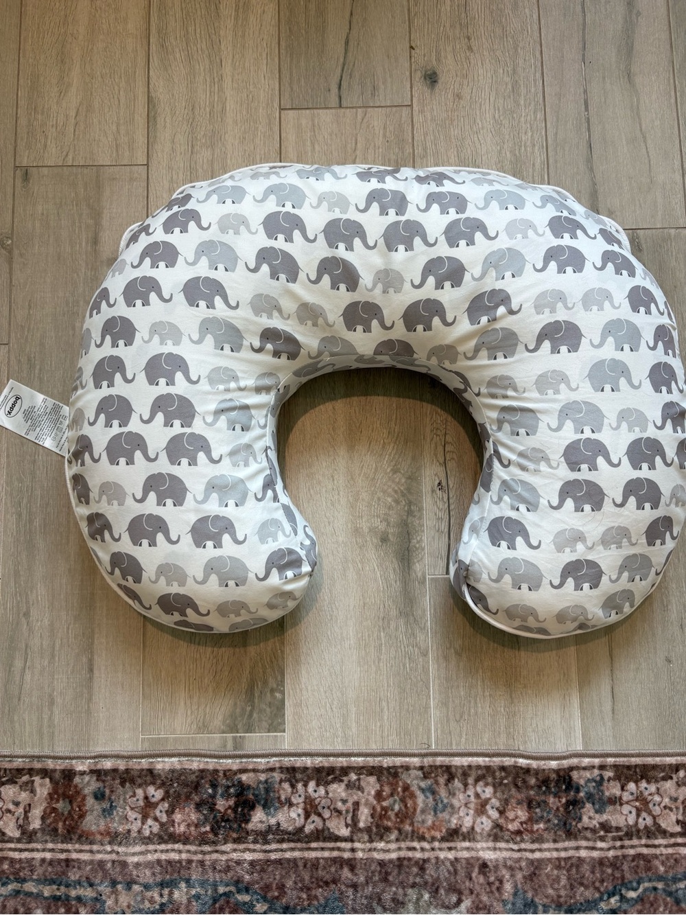 Boppy Feeding and Infant Support Pillow Gray & White